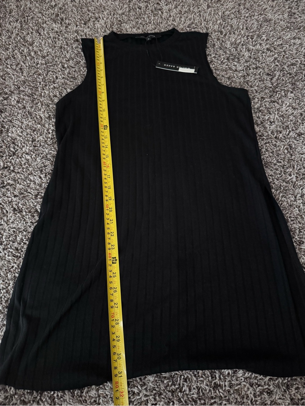 WALTER BAKER Black Abigail Sleeveless Tunic Shirt Top Knit Size M NEW $148 - Picture 9 of 11